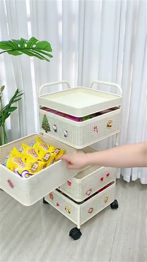 Extra-large, widened, and thickened storage trolley – super practical for organizing your belongings