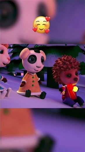 Fast snowmobile with kids🚗Snow fun🚗Dolly and Friends