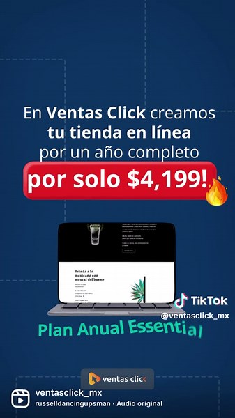 ¡Vende a otros estados del páis! Creamos tu tienda en línea con un montón de herramientas de marketing para atraer más visitas. Por solo $4199, ¡y solo pagas una vez por todo el año! No dejes pasar esta promoción, contáctanos ahora mismo y arranca tu éxito en línea. 💻💪 #TiendaEnLínea #emprendedoresonline #emprendimiento #VentasClick #emprendedoresmexicanos #tipsemprendedores #vendermasenredessociales #ecommerce #mamasemprendedoras Válido hasta el 9 de junio de 2023.