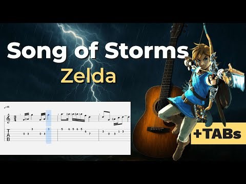 Song of Storms – Easy Fingerstyle Guitar Tutorial + TABs (The Legend of Zelda) | Kadifem Tabs