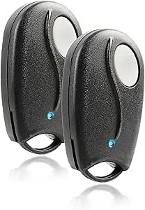2X Garage Outlet Garage Door Opener Remote Gate Security Control Channel Mini Car 1-Button Keychain Transmitter Replacement for Linear Megacode ACTB (ACT-31B)