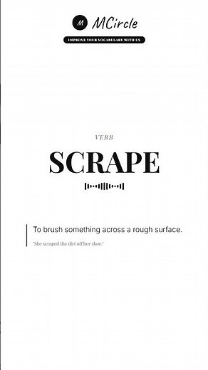 Learn English: What is Scrape? | Vocabulary Shorts