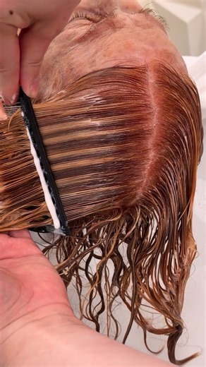 Guy Tang® | My client wants her gray #hair covered 100% and have a natural looking red hair while having bold golden sunshine blonde highlights. And... | Instagram