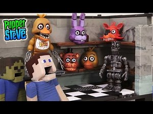 Five Nights at Freddy's fnaf BackStage McFarlane toys lego Minecraft construction set unboxing Chica