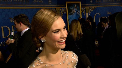 Lily James Loves Littlest "Cinderella" Fans!