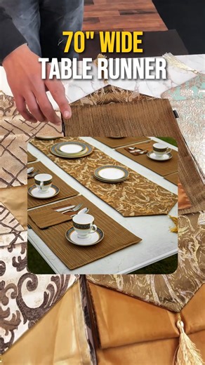 Home Comforts on Instagram: "Flat 50% Off on New Arrivals, Limited to 10 Articles. A complete dining set featuring a wide 70-inch table runner with elegant tassels on both ends, paired with 4, 6, or 8 table mats and matching cutlery holders tailored to your table size. Finished with premium silk bag packaging for a refined unboxing experience. ✨ Elevate your dining, effortlessly Order now: www.homecomfortspk.com"