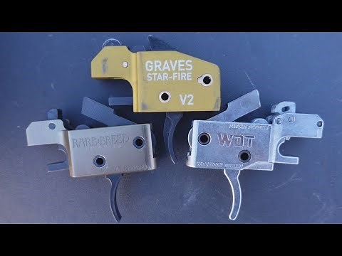 3 Way Forced Reset Trigger Comparison PART #1 (Graves Star-fire A.R.T vs. Rare Breed F.R.T vs. WOT)