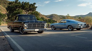 $640,000 of Restomod Awesomeness! Driving the '68 Mustang and ’70 F-100 By Velocity Restorations