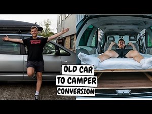 CONVERTING MY OLD CAR INTO A CAMPER VAN! DIY CONVERSION!