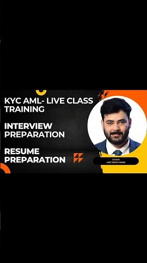 KYC AML Training (Live Clas Training)