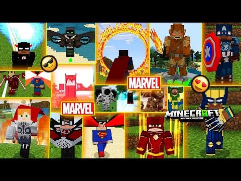 🔥NEW SUPERHERO ADDON FOR MINECRAFT PE 😍| MARVEL LEGEND MOD 1.20+
