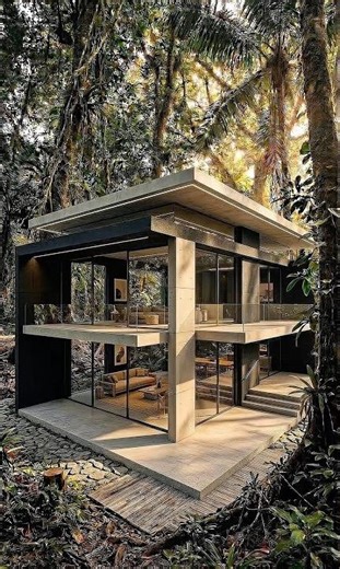 Wonderful house idea in jungle 🤩😱 || Satisfying house making ai construction