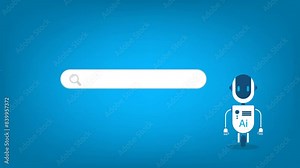 AI chatbot with search bar