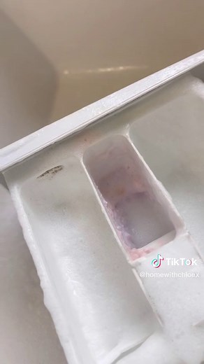 Washing machine drawer clean 🧼 #cleantokuk #homewithchloex #cleaningmotivation #cleanwithme #cleantok