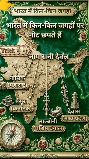 भारत मे किन-किन जगहों पर नोट छपते हैं in a short @Anurag_sahu1766