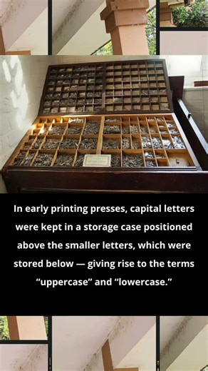 Where the terms uppercase and lowercase came from