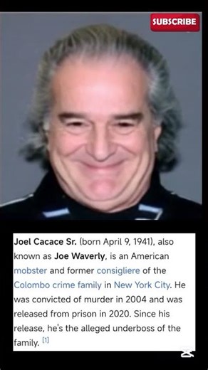 CACACE, Joel (1941– ): Fearsome acting boss of the Colombo family #organizedcrime