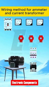 Wiring method for ammeter and current transformer #fblifestyle | 𝐄𝐥𝐞𝐜𝐭𝐫𝐨𝐧𝐢𝐜 𝐂𝐨𝐦𝐩𝐨𝐧𝐞𝐧𝐭𝐬