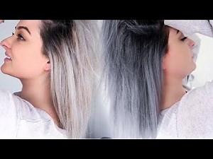 I Tried Dying My Hair SILVER at HOME