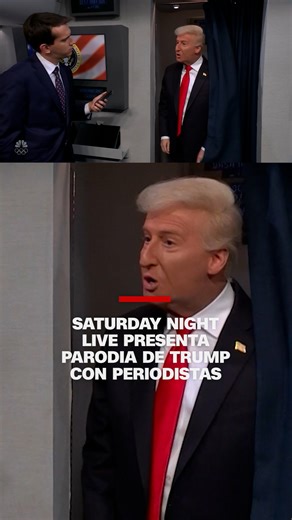 La última edición del programa televisivo Saturday Night Live comenzó con una parodia de un encuentro del presidente Trump con periodistas en el Air Force One. Además, hubo una peculiar alusión a Santa Claus. | CNN en Español