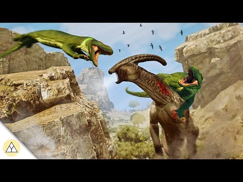 Hunting as a Giant Lizard!! Megalania Gameplay | Path of Titans