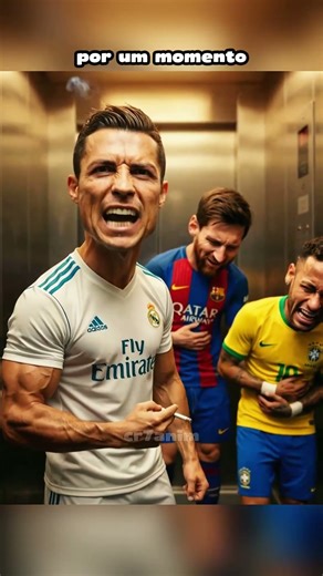 Ronaldo está fumando no elevador 😱