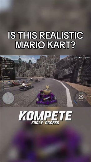 Does this new karting game look like a realistic mario kart? #mariokart #karting #gaming