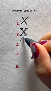 277K views · 1.5K reactions | Different Types of “X”✍️. . . . . . . ....