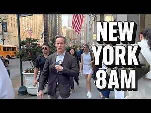 Here's What Happens in Midtown NYC Before 9AM | Park Avenue to Central Park 4K