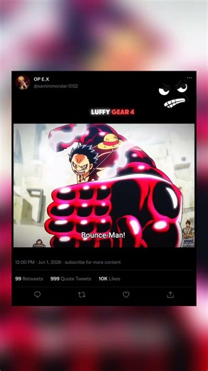 luffy gear 4 #viral #anime #onepiece