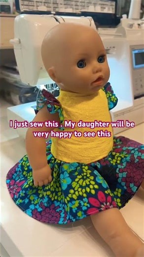 DIY Baby doll dress #dolldressdiy #diycrafts #diy #diyclothes