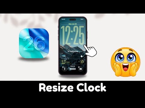 iOS 26 : How To Resize Lock Screen Clock | Use Big Clock on iPhone Lock Screen iOS 26