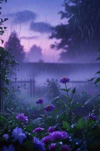Twilight Rain Serenity 🌙 Evening Rain Peace #Shorts
