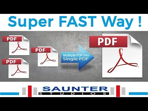 How to combine MULTIPLE PDF files into a SINGLE PDF file simple, easy tricks!