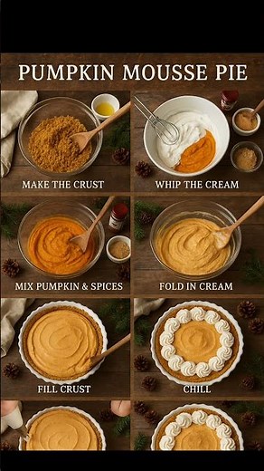 Pumpkin Mousse Pie | Christmas Dessert Collection