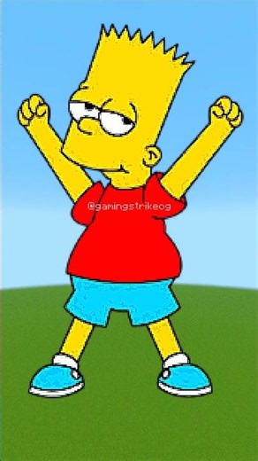 Springfield Favorites Assemble in Minecraft Pixel Art | Bart, Marge, Milhouse & Moe
