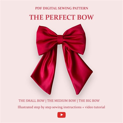 The Perfect Bow - Printable PDF Sewing Pattern - Etsy UK