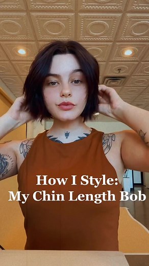 Chin Length Bob Style Tutorial