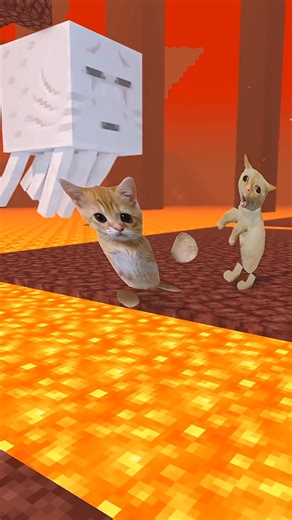 Cats in the Nether😨 | Eystreem Gaming