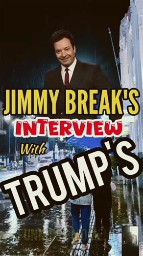 JIMMY BREAKS INTERVIEW WITH DONALD TRUMP