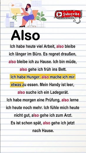 Deutsch lernen mit „Also“ im Alltag | A1–B1