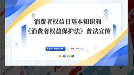 3·15国际消费者权益日PPT《消费者权益保护法》普法宣传课件