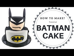 How to make a Batman Cake (3 mins) | Irma's fondant cakes