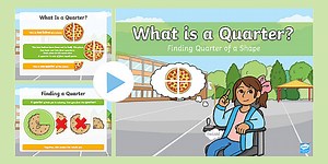 What is a Quarter? Finding Quarter of a Shape PowerPoint