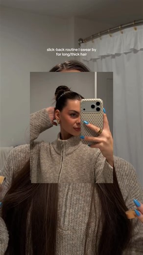 Alyssa Knudsen on Instagram: "A good slick-back solves everything ⭐️🫶🏼💆‍♀️ #hairstyletutorial #slickbackroutine #slickbacktutorial #hairtutorial #hairhack"