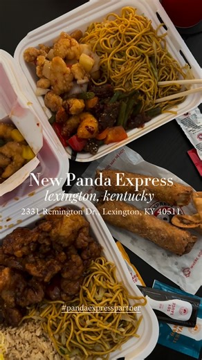 Things To Do In Lexington, KY! on Instagram: "#AD #PandaExpressPartner So excited... the new @officialpandaexpress in Lexington is now open! Located off Citation next to Publix, you can grab delicious food at a great value! Panda Express has the perfect cozy comfort food for this time of year, and it’s a quick, great option for the busy holiday season. We got to grab our favorites for dinner and enjoy it at home - wrapped up in blankets, Christmas lights on and candles lit while watching our fav