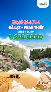 ⛅ Hành Trình Nối Biển Và Hoa Siêu Hot Tại Vietourist 🌸🌊 ĐÀ LẠT - PHAN THIẾT 🌊🌸 ⏰ Thời gian: 4 ngày 3 đêm 💥 Ưu đãi hấp dẫn chỉ: 1.990.000đ (Áp dụng tour khởi hành 2025) 🔥 Đặc biệt: - Lưu trú Resort 4 sao tại Phan Thiết - Khách sạn 3 sao tại Đà Lạt. - Xe đưa đón khứ hồi Sài Gòn - Phan Thiết - HDV kinh nghiệm, vui vẻ suốt tuyến - Trải nghiệm điểm đến và ẩm thực hấp dẫn. 👉👉 Chi tiết tại: https://bit.ly/3VBVTu6 ----------------- DU LỊCH VIETOURIST www.vietourist.com.vn 🏢VPHCM: 242 - 242A Trầ