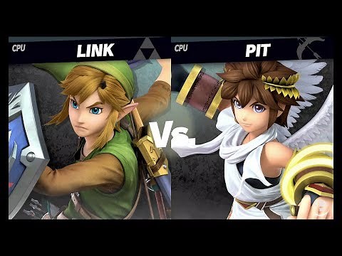 Link Vs. Pit : Super Smash Bros. Ultimate Smash Mode Gameplay
