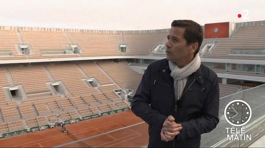 7.7K views · 89 reactions | On retrouve en direct de Roland-Garros, notre envoyé spécial Jean-Sébastien Fernandes pour découvrir les coulisses du court central flambant neuf… | Télématin | Facebook
