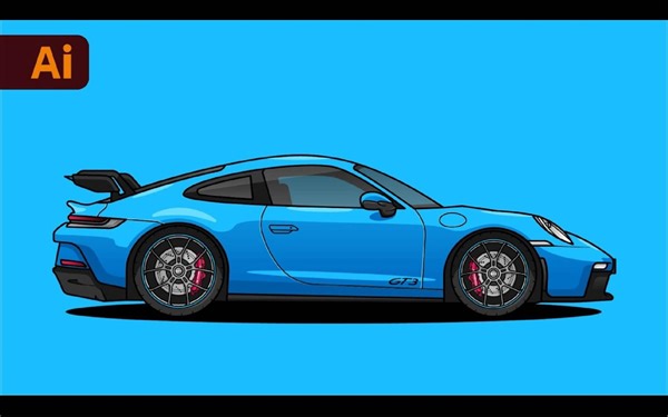 Adobe Illustrator 教程：如何创建矢量汽车插图